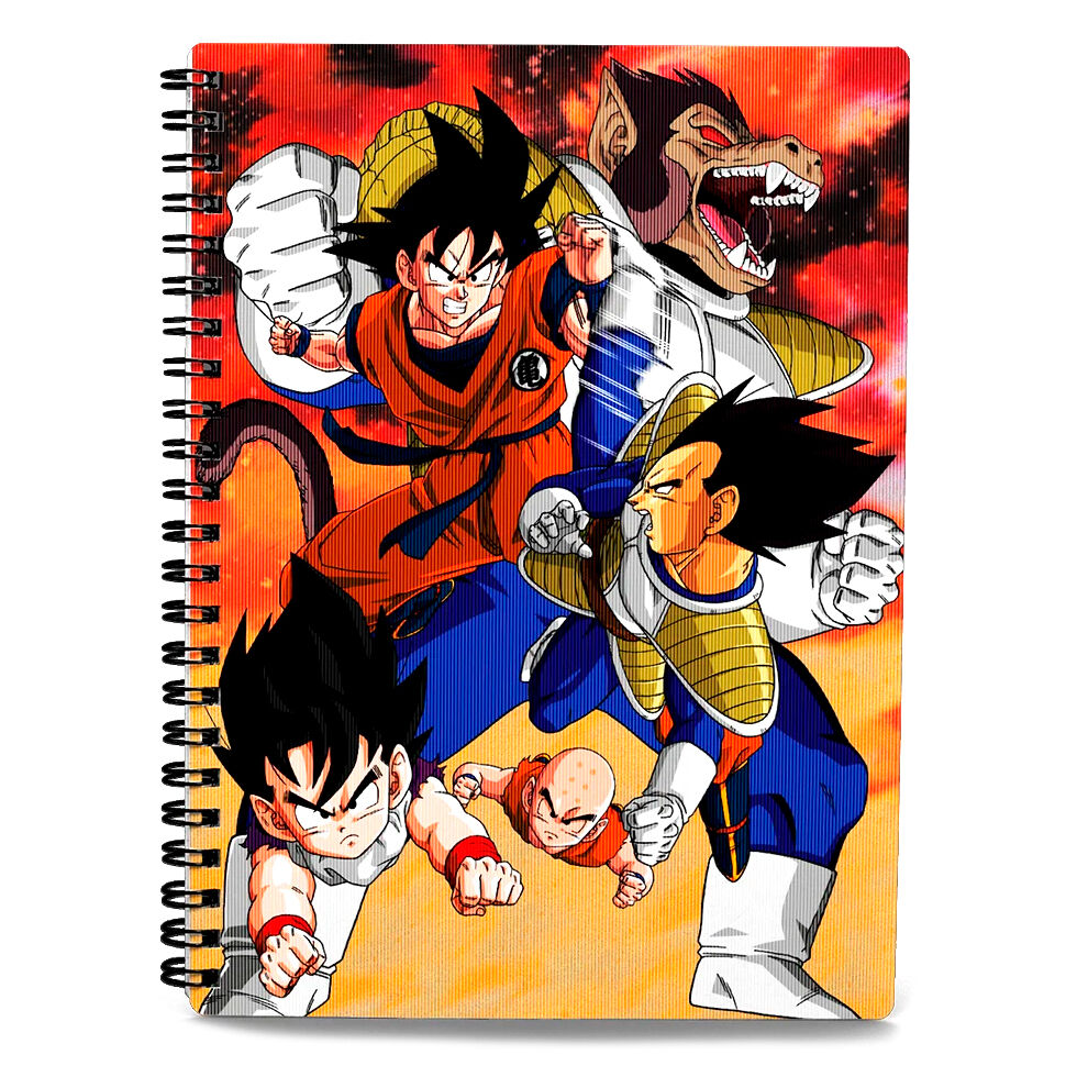 Dragon Ball Z Goku vs Vegeta A2 notebook